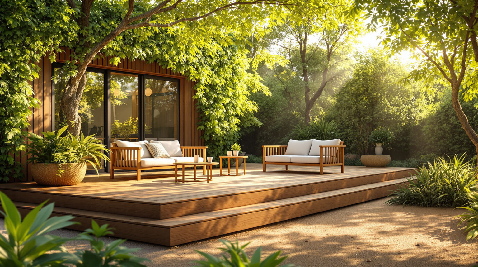 Conseils pour faire une terrasse bois sur la terre : Guide pratique et astuces indispensables pour réussir votre projet !
